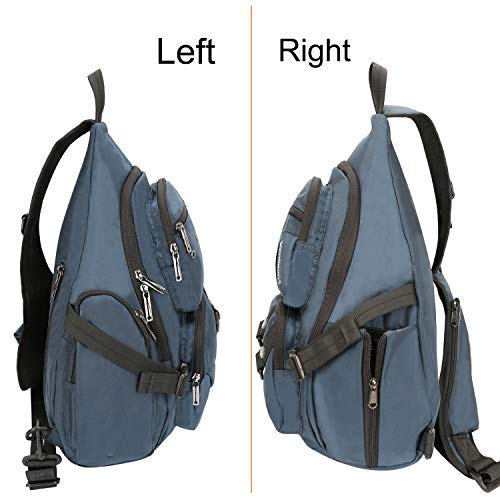 Crossbody Sling Bag Backpack for Men & Women Large Fits 13" Laptop Tablets Blue4