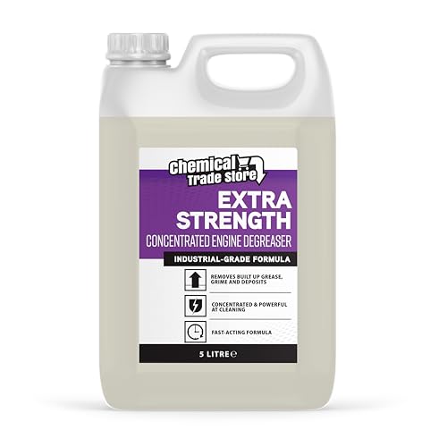 Chemical Trade Store - Concentrated Engine Degreaser & Parts Washer Fluid 5L - Heavy-Duty Solvent for Grease Oil & Grime - Powerful Cleaner for Engines Machinery & Workshop Tools