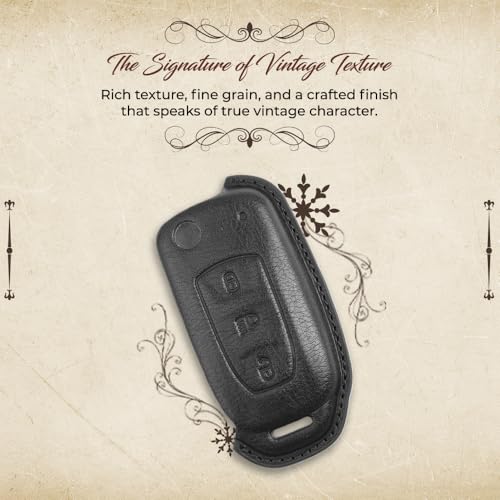 Image of keyzone dual leather key cover for Tata Curvv, Nexon, Harrier, Altroz, Punch, Safari, Tigor, Tiago, Zest, Bolt 3 button flip key