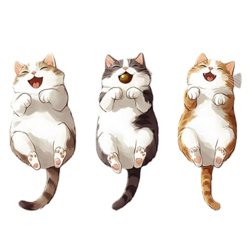 Vinilos decorativos Achang con diseño de gatos felices en acuarela