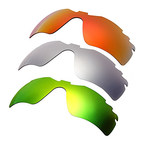 Verres Radar Path-Vented Oakley homme avec aérations anti-buée rouge et vert