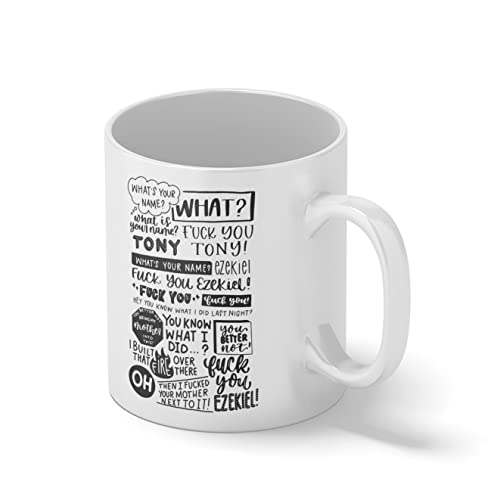 Fuck You Tony and Ezekiel meme Stylish Novelty trending Tasse blanche Café Mug