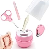 【Ergonomisches Design】[Pinzette]: Rutschfester Griff mit Unebenheiten, leicht zu greifen, Design mit runder Spitze, kann zum Reinigen und Aufnehmen von Nagelresten, Reinigen von Babyohren oder Bauchnabel verwendet werden; [Nagelfeile ]: Exquisite, glatte und runde perfekte Größe, geeignet für die kleinen Finger und Zehen von Babys und Kleinkindern.