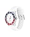 Imagen de Tommy Hilfiger Reloj con Movimiento de Cuarzo de Tres Manecillas para Jóvenes con Correa de SiliconaBlanca