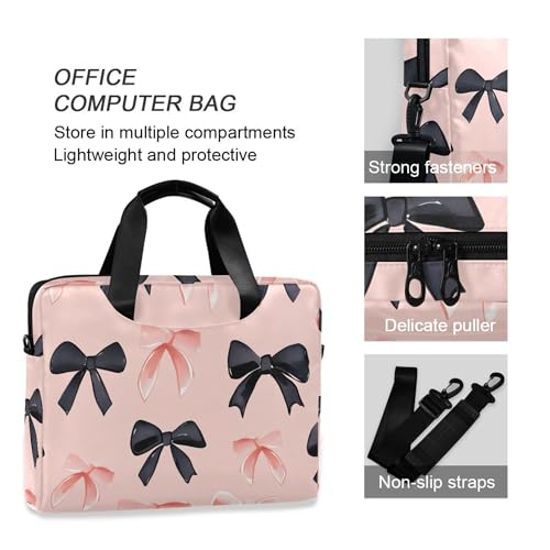 Maletín ALAZA para laptop 13-15.6 pulg rosa y negro miniatura 5