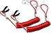 KeylessOption PWC Jet Ski WaveRunner Key Lanyard Stop Kill Switch Safety for Yamaha (Pack of 2) (Red)