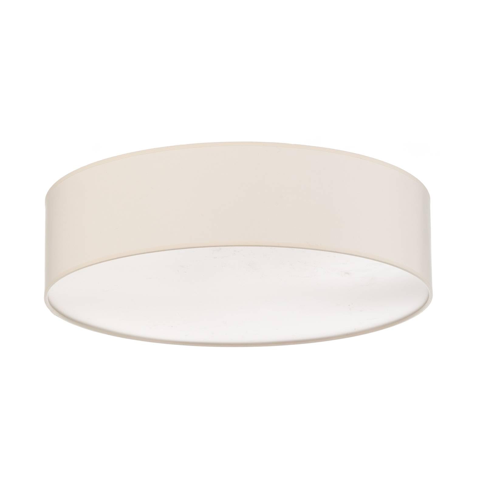 Euluna Deckenlampe Roller (Modern) in Creme aus Textil (3 flammig, E27) - Deckenleuchte Lampe Wohnzimmerleuchte