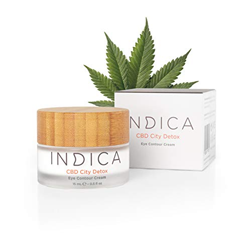 Preisvergleich Produktbild INDICA Augenkonturcreme mit CBD / Für strahlendes und erholtes Aussehen / Antialterung, Gegen Augenringe, Schwellungen und Fältchen. 15ml
