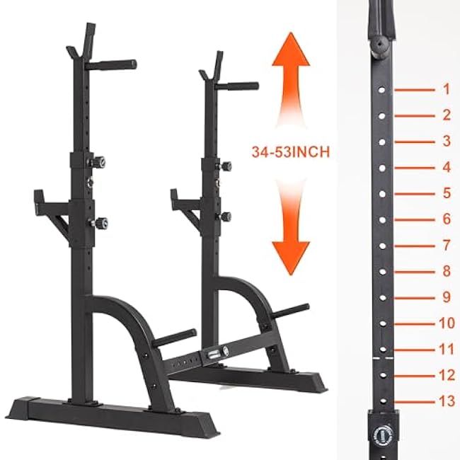 BARWING Bench Press Rack,Squat Rack, Barbell Rack- Adjustable Multi-Functional Squat Stand for Bench Press, weight bench rack, Easy to Assemble Home Gym Equipment,350lbs