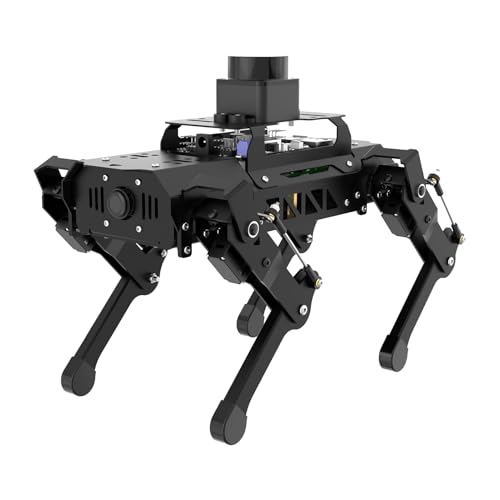 Image of ROS2 Robot Dog for RaspberryPi ChatGPT Large AI Models Embodied Intelligence Programmable Robotic Dog Lidar SLAM Mapping AI Vision Voice Scene Understanding Quadruped Bionic Robot Kit, with RPi 5 8GB