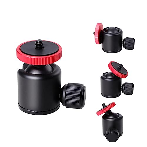 TEHAUX 1/4 Thread Mini Camera Tripod Ball Head Locking Nut Design for Easy DSLR Camera Mounting on Tripod Stand