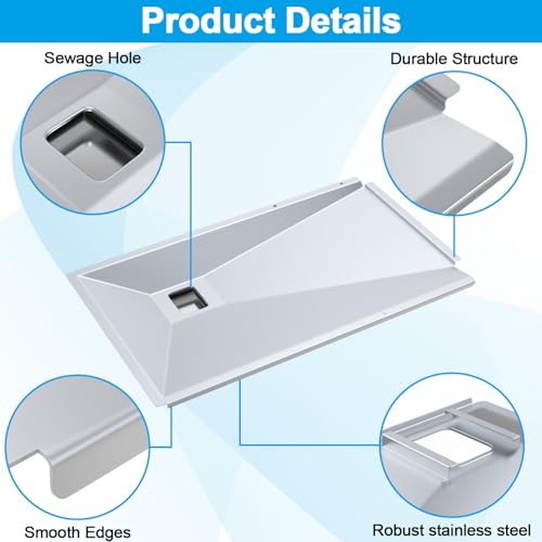 Image of Outdoor Grills Grease Tray Replacement Parts for Monument 17842 24367 35633 24633 13892 Gas Grill, Stainless Steel Grease Tray Parts for Monument 4 Burner Gas Grill D425 D405 41847NG 25392
