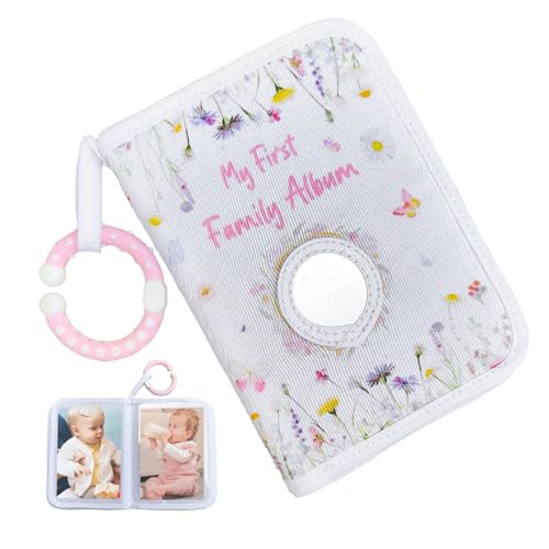 Álbum de fotos de bebé, álbum de crecimiento para niños, libro de fotos portátil para vacaciones, senderismo, viajes, vacaciones, diario, escuela, familia