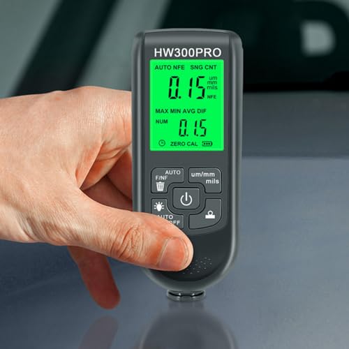 Medidor digital de espesor de recubrimiento Veemoon para autos con rango 0-2000um y resolución 1um miniatura 4