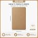 150 Pcs Blank Brown Business Cards, 8.8 x 5.2 cm Small Flash Cards and Index Card for Revision, Study Notes, Memory, Message Writing, Gift Tags, DIY Crafts