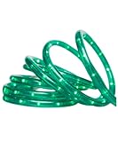 Brite Star 18 Foot Green Rope Light Clear - Connectable for Indoor and Outdoor Decor - Perfect for Christmas Decorations, Bedroom, Party, Patio, Deck Lighting - Waterproof Outdoor Lighting