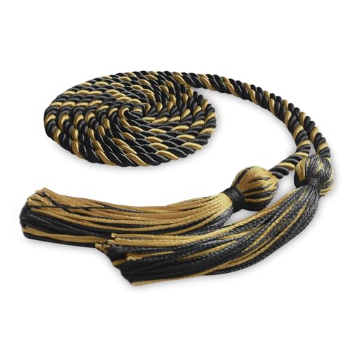 Image of Single Honor Cord Two-Color (Black /Antique Gold)