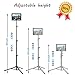 Ipad Tripod Stand, Height Adjustable iPad Stand Floor, Tablet Holder Stand with 360 Degree Rotating Tablet Mount for ipad Pro12.9, iPad Air and Other Device Within 9.5-14.5 Inch
