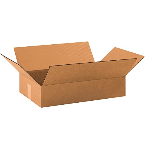 Image of TAPE LOGIC 19 x 12 x 4 Corrugated Cardboard Boxes, Flat 19 inchL x 12 inchW x 4 inchH, Pack of 25 | Shipping, Packaging, Moving, Storage Box for Home or Business, Strong Wholesale Bulk Boxes