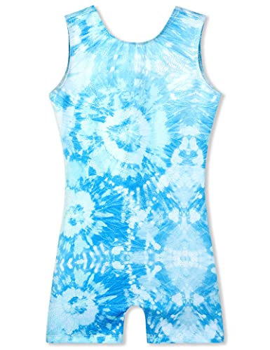 Image of TENVDA Leotards for Girls Gymnastics Kids Children Biketard With Shorts Sparkly Unicorn Dance Unitards(Multiple Colors)