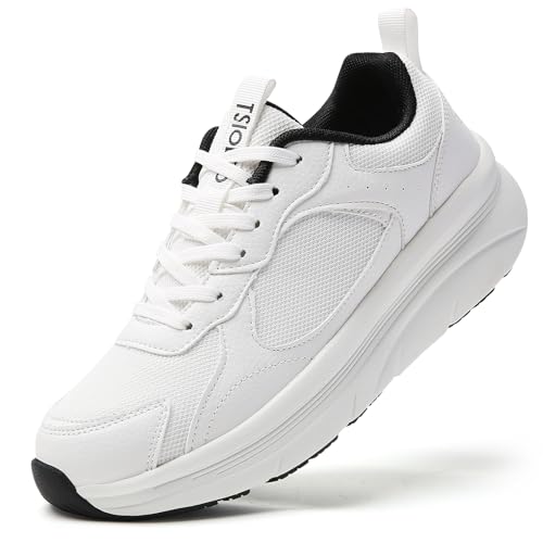 Image of Women's Chunky Platform Fashion Non-slip Sneakers Ladies Walking Shoes
