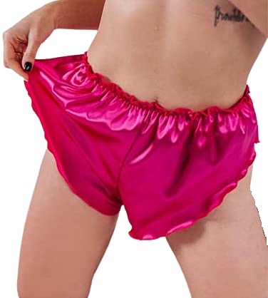 Hot-U Pink French Knickers Polyester Satin