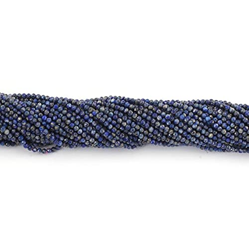 Lapis-Lazuli micro-facetté perles fines d'exception de 2mm de qualité naturelle