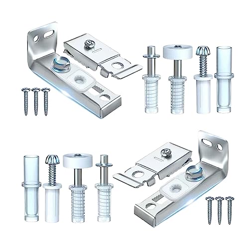 Kit de reparación de herrajes para puertas plegables de clóset para riel de 7/8" a 1" de grosor miniatura 6