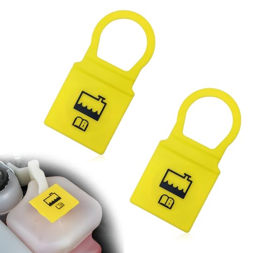 2 Pack Engine Recovery Overflow Tank Cap Coolant Cap Replacement Engine Coolant Reservoir Cap Compatible with Chrysler/Dodge/Jeep/Ram 55111074AA 52079331
