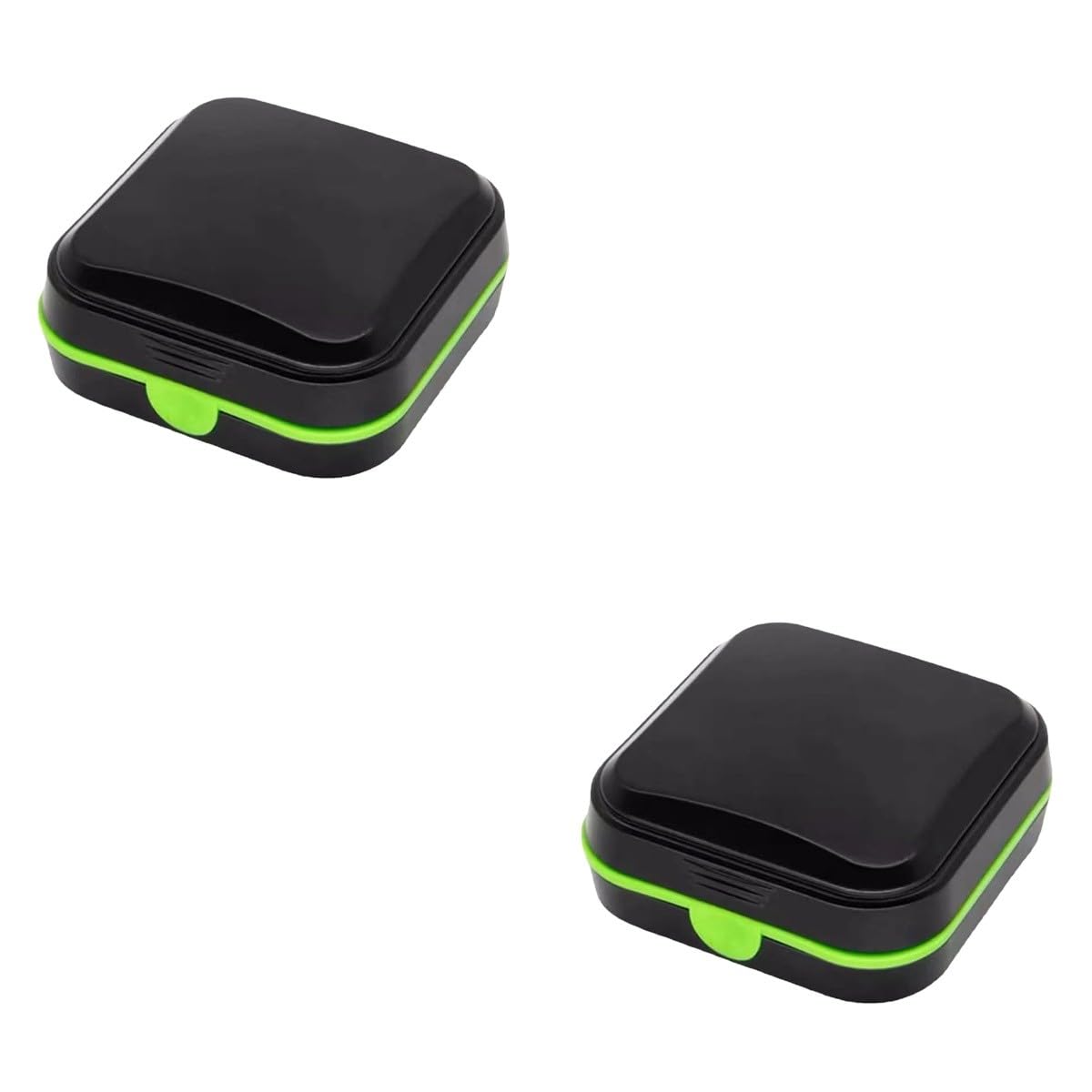 Healeved 2piezas Caja De Protección Portátil Para Ayudantes Auditivos Estuche y Para y Material Resistente y