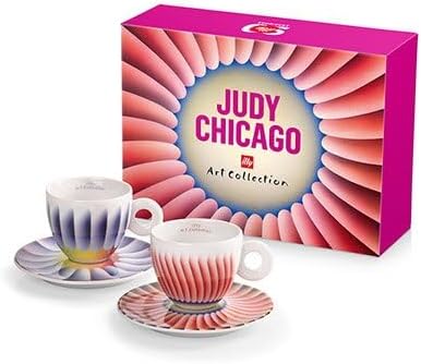 illy Art Collection 24624 Judy Chicago 2 Numbered and Signed Espresso Cups