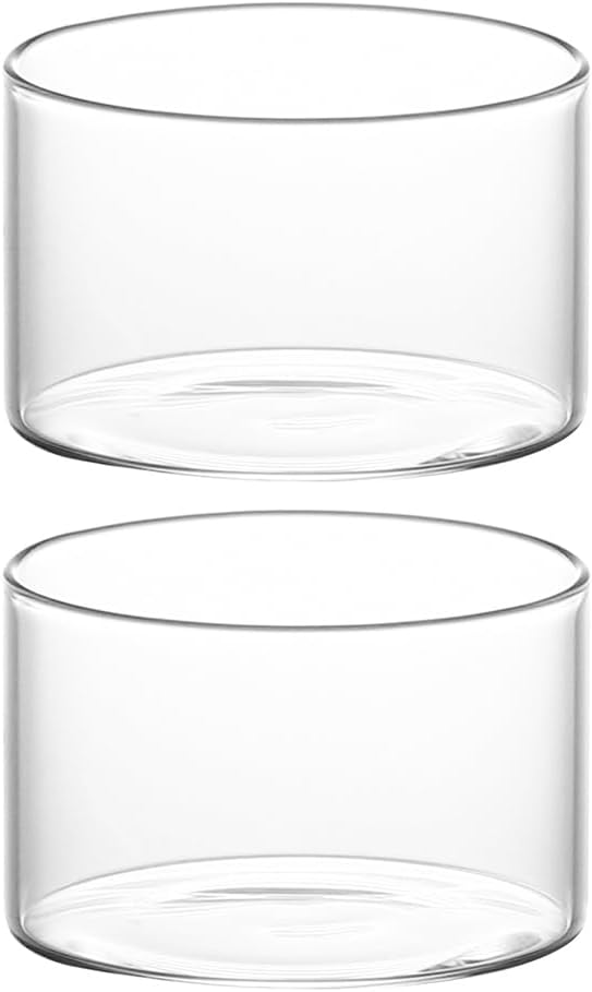 Angoily Household Pudding Cups 10 Pack Transparent Multi-Function Dessert Bowls 3.14X3.14X9.25 Inch Clear Yogurt Ice Cream Cups for Parties Weddings Home Dining
