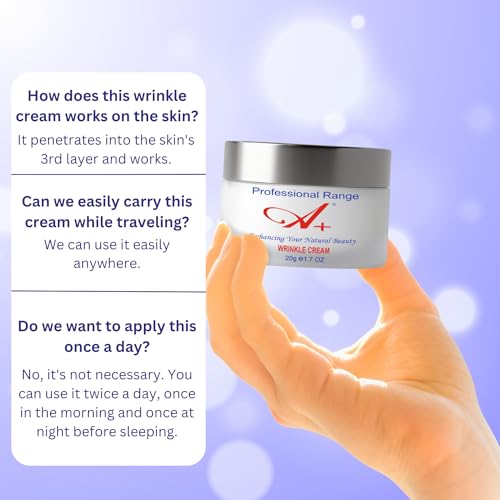 Image of A+ Wrinkle Cream For Fine Lines & Loose Skin | Anti Ageing Cream For Women & Men | Uplift Skin & Moistutise | Provides Youthful Glow - 20 gm