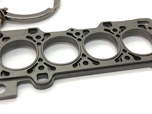 GT//Rotors Gunmetal Head Gasket Keychain Automotive Part Car Gift Key Chain Ring - Image 4