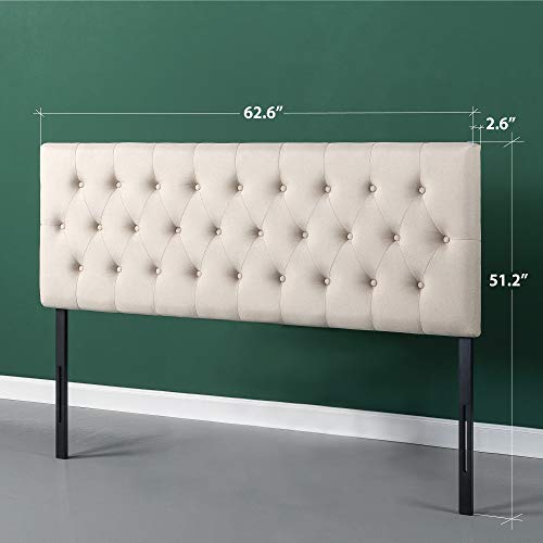 ZINUS Trina Upholstered Headboard / Button Tufted Upholstery