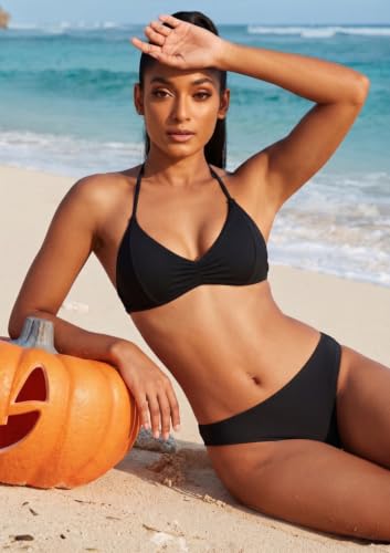Image of Zmart Women Full Coverage Bikini Bottoms - Mid Rise Bathing Suit Swim Bottom Swimsuit Swimwear
