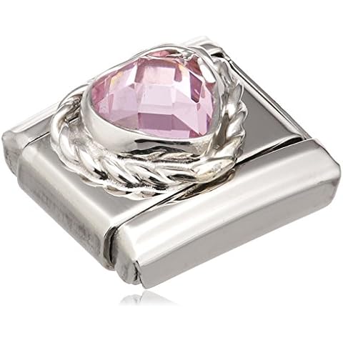 Nomination Composable Damen-Bead Edelstahl Classic Herz Zirkonia pink 330603/003 Cover