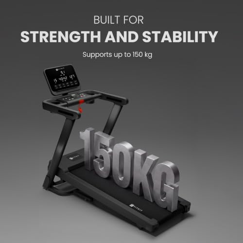 Image of Fitkit by Cult FT200MPro | 6.5 HP Peak BLDC Motor | 15-Level Auto Incline | Foldable Treadmill for Home 150 kg Capacity | Portable Massager with 12 Silicone Heads