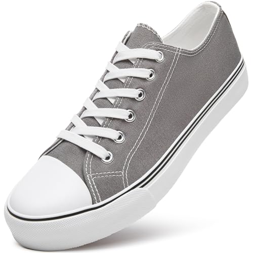 Image of ZGR Mens Classic Casual Shoes,Lace-up Fashion Sneakers,Low Top Canvas Sneakers for Men