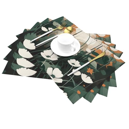 Sets de table tissés pour protéger la table de la chaleur et des taches de repas