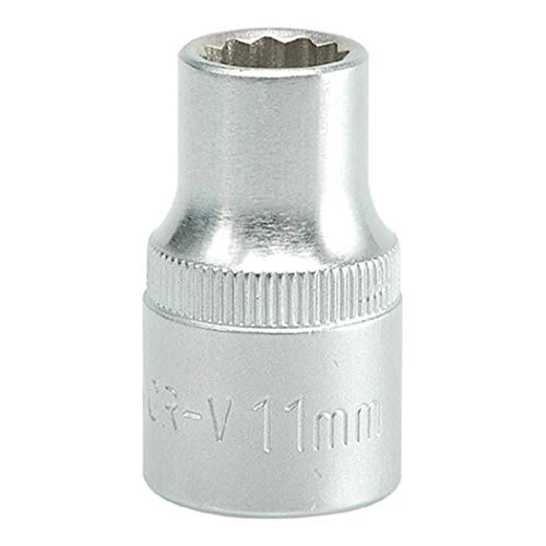 Image of Yato 11mm x 38mm Hex Socket Wrench, 1 /2 inch Drive, Chrome Plated, DIN 3121, Socket Tool Box, Industrial Tool
