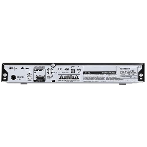 Region Free Blu-Ray Player Compatible with Panasonic DMP-BD Multi Region Code Free | Blu-Ray Regions A, B, C | DVD Regions 0-8 with Dynastar 6FT HDMI Bundle
