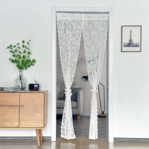 Rideaux brodés en dentelle et roses pour illuminer et décorer votre fenêtre de cuisine