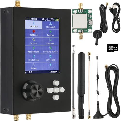 Portapack H2, 3.2in TFT Screen Radios Transceiver 1MHz-6GHz, Capture Replay for Communication SDR...