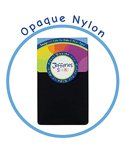 Jefferies Socks Girls School Uniform Smooth Microfiber Nylon Dress Tights 4 Pack4