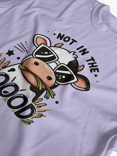 Image of XENOVAURBAN Men's Regular Fit Printed Round Neck Cotton T-Shirt | Graphic Printed Casual Wear Unisex Fit XS to 3XL Tshirt RN-MOOOD