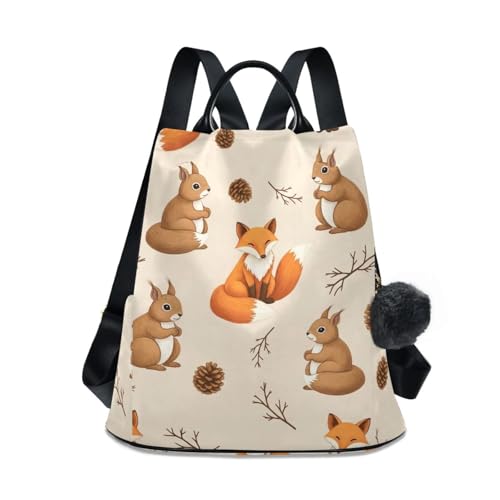Sac à dos motif écureuils voyage et camping pour femme active