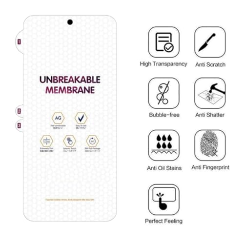 Image of BLACKSHEEP Matte Screen Protector for TECNO SPARK 20 PRO 5G Membrane Case Friendly Full Edge to Edge Screen Coverage & Installation Kit-(Pack of 1)