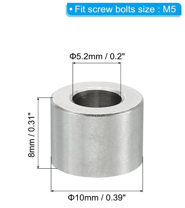 Unifizz M5 Stainless Steel Spacers - Image 2