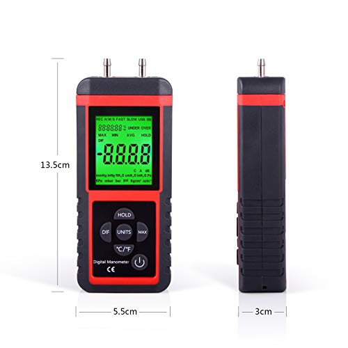 Ehdis CR410 Manometer, Professional Air Pressure Meter thumb #6